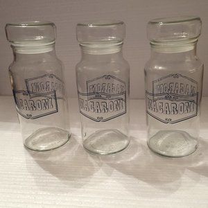 Vintage!  Set of 3 Catelli Macaroni Jars